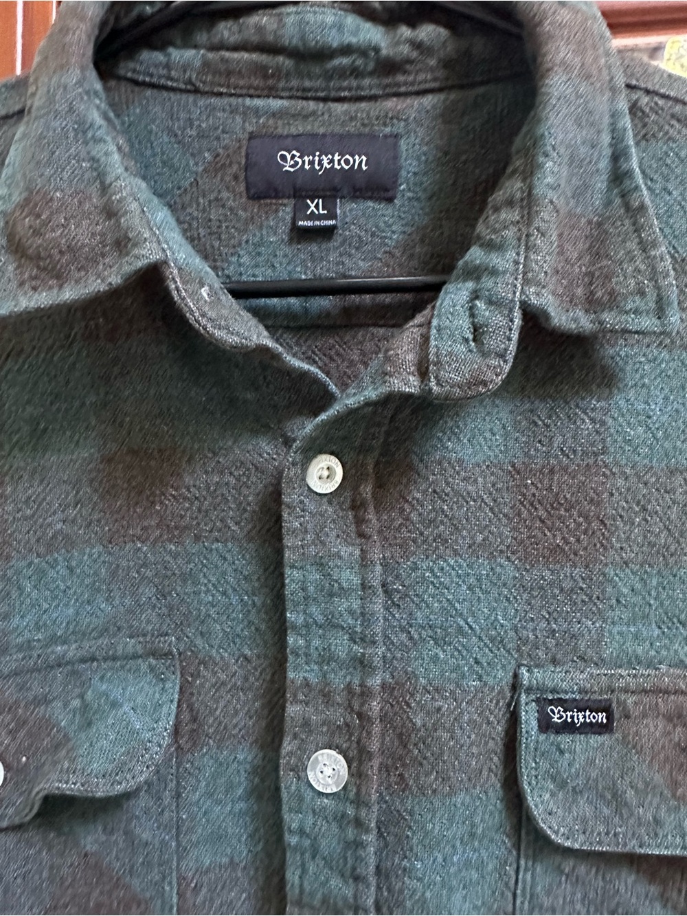 Brixton Bowery Flannel - Ocean XL